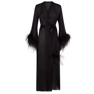 ملابس نوم نسائية من ريش النعام   Women's ostrich feather sleepwear