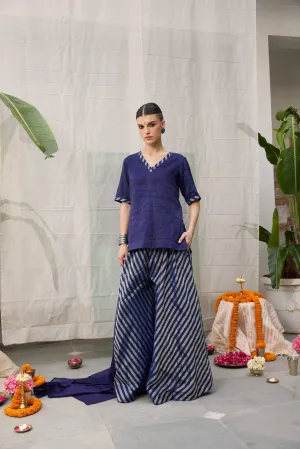 Amala Flared Pants - Blue