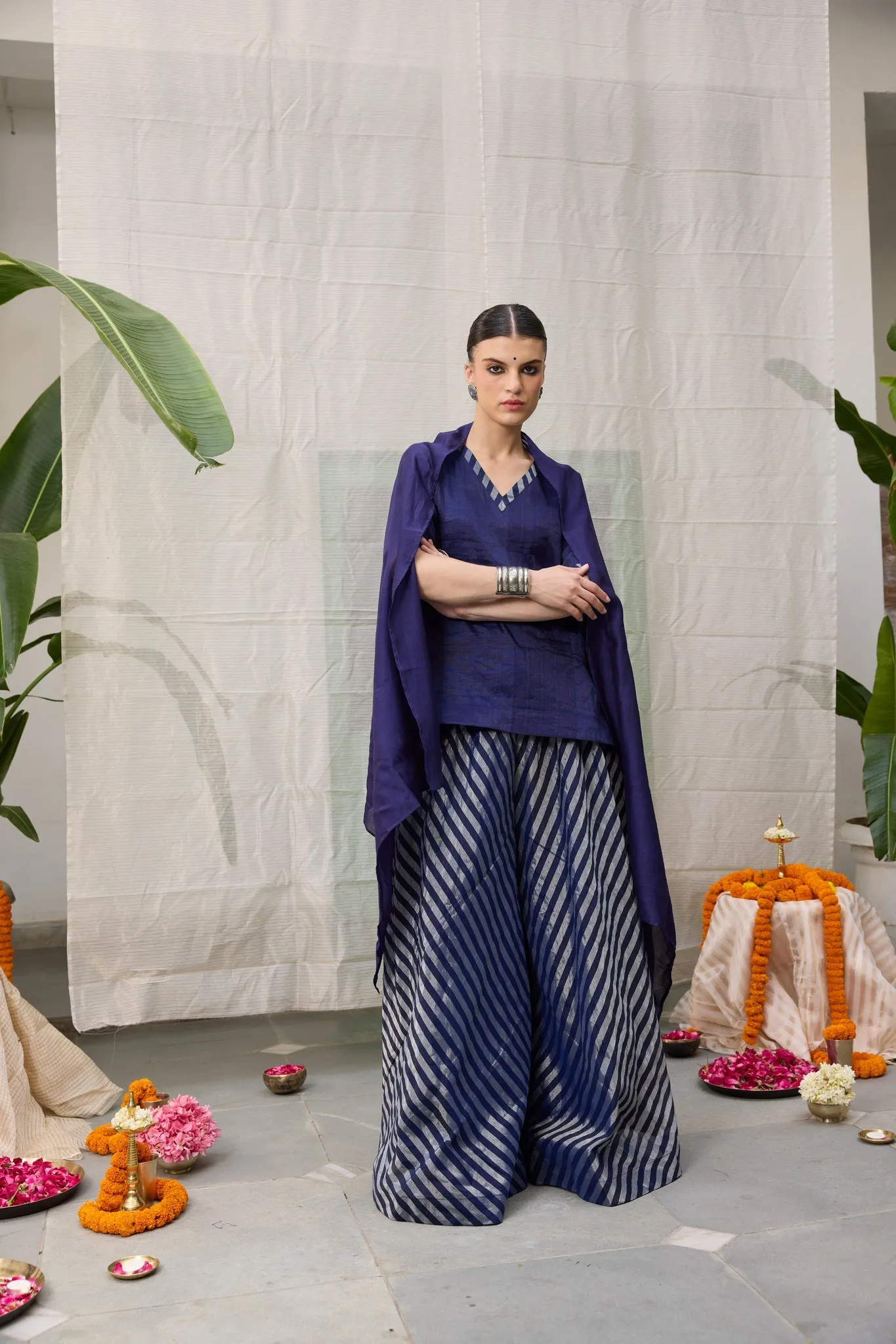 Amala Flared Pants - Blue