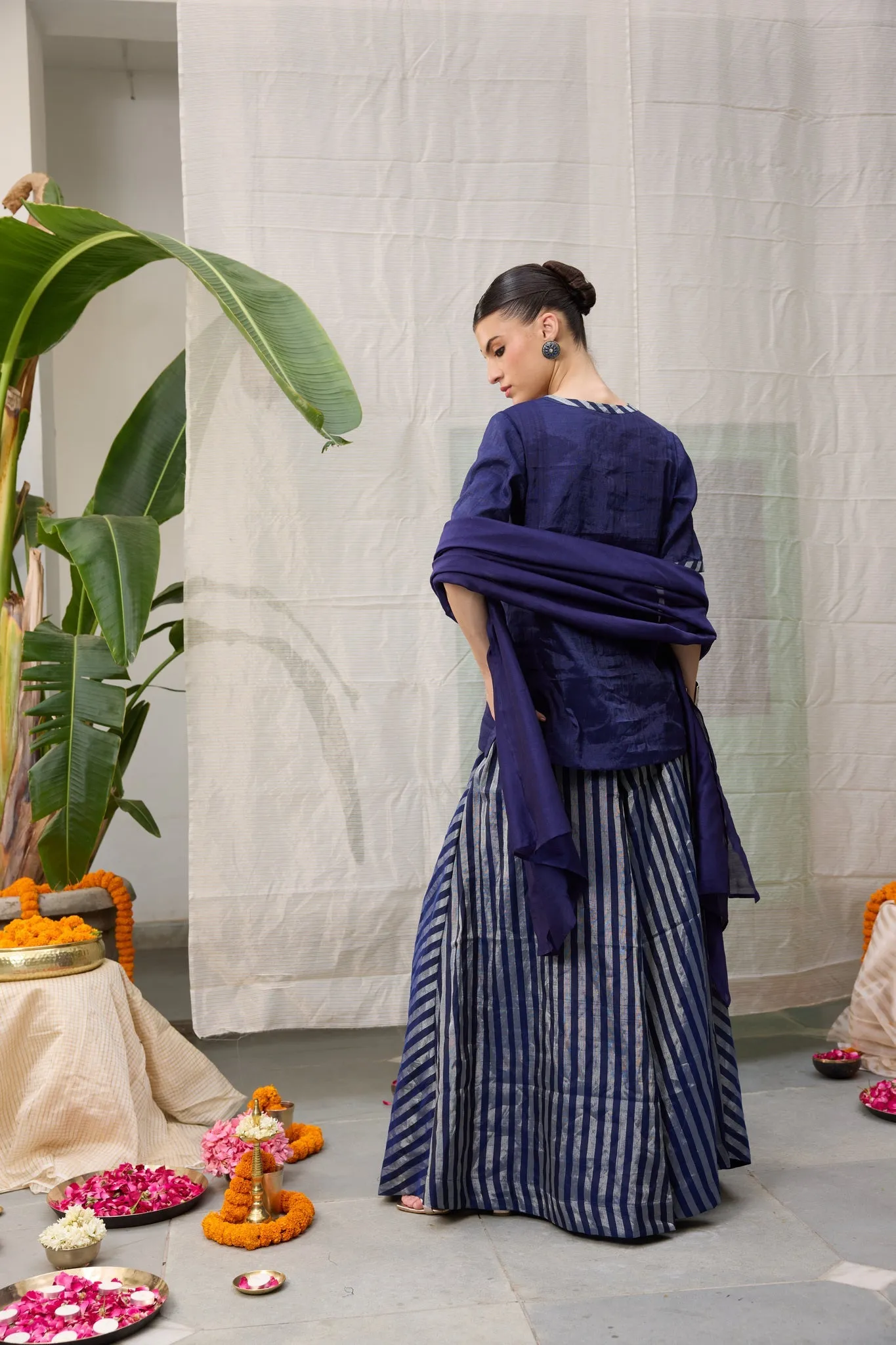 Amala Flared Pants - Blue