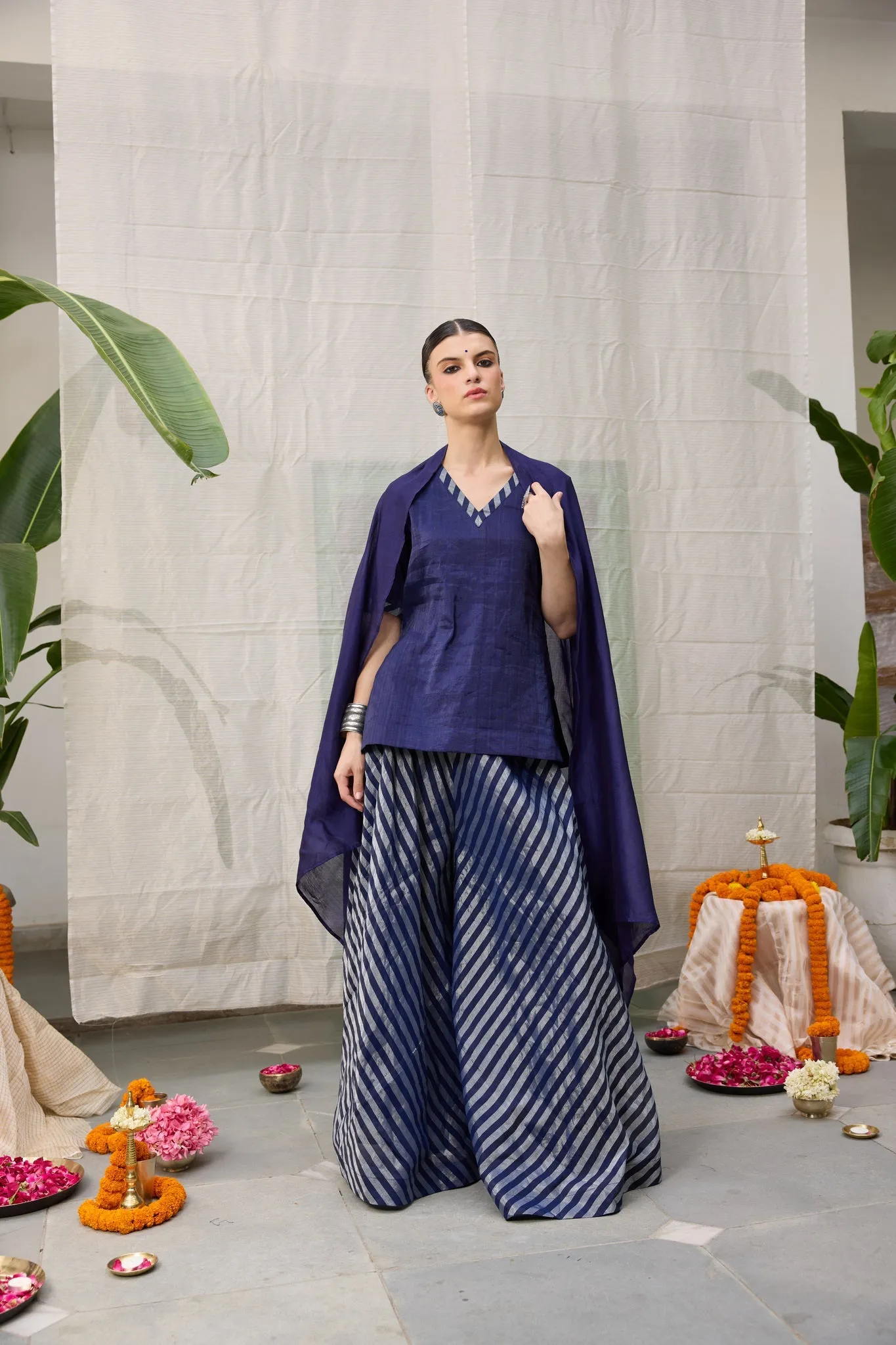 Amala Flared Pants - Blue