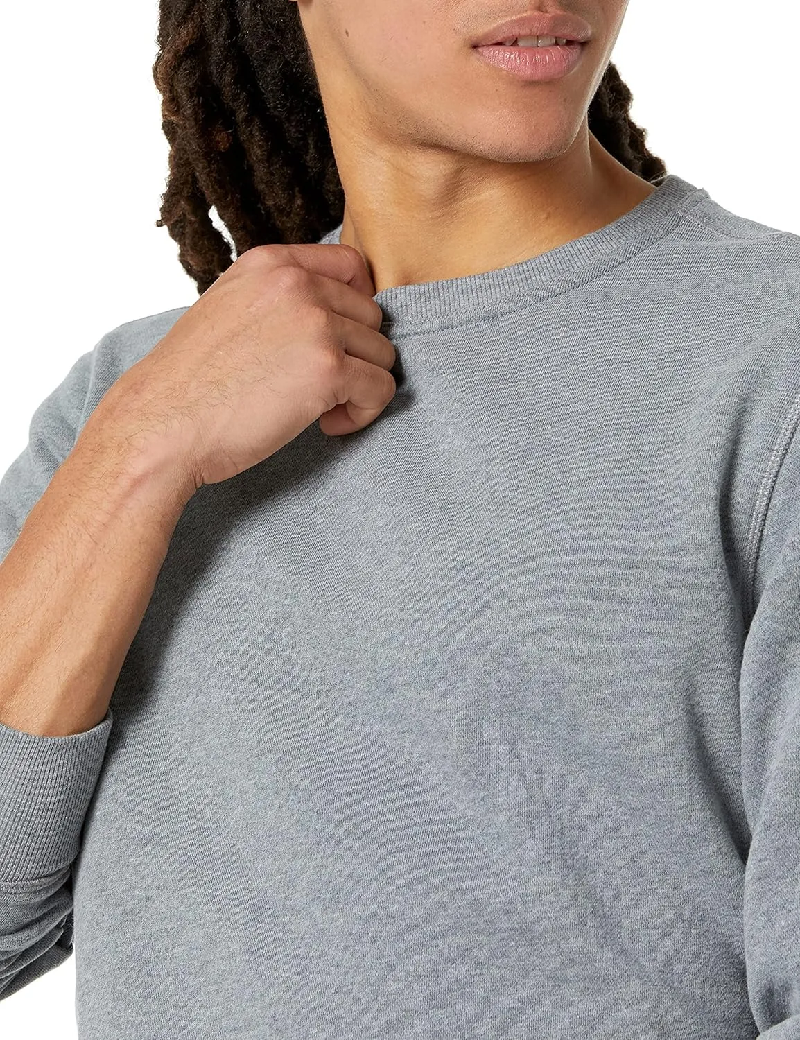 Amazon Essentials Men's Fleece Crewneck Sweatshirt (Available in Big & Tall)
