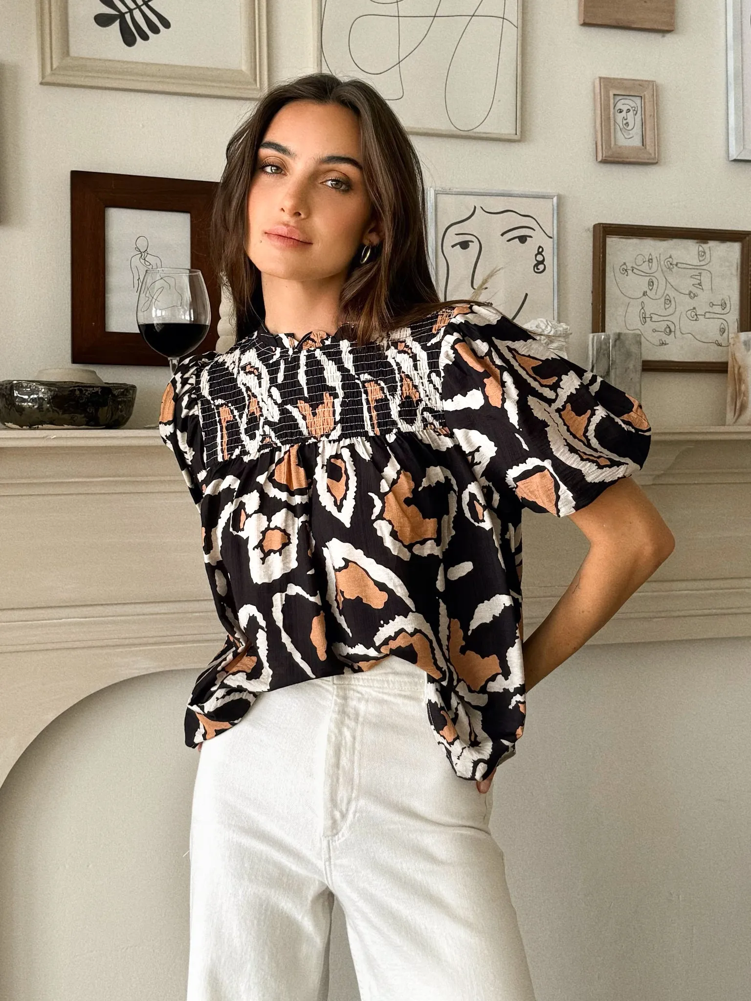Art Deco Abstract Top