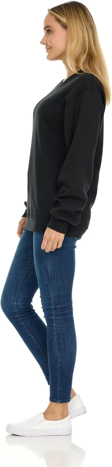 BILLIONHATS 12 Pack Womens Oversized Crew Neck Sweatshirt, Fleece Lined, Bulk Wholesale Sweatshirts for Charities & Events