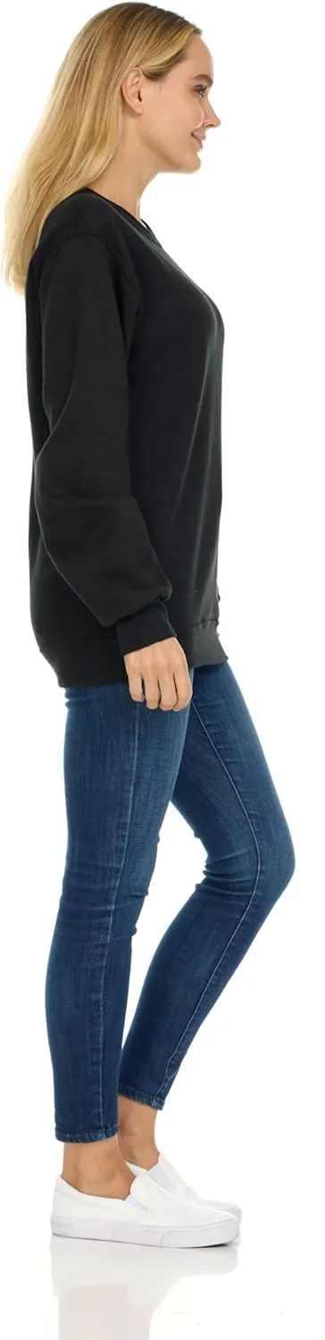 BILLIONHATS 12 Pack Womens Oversized Crew Neck Sweatshirt, Fleece Lined, Bulk Wholesale Sweatshirts for Charities & Events