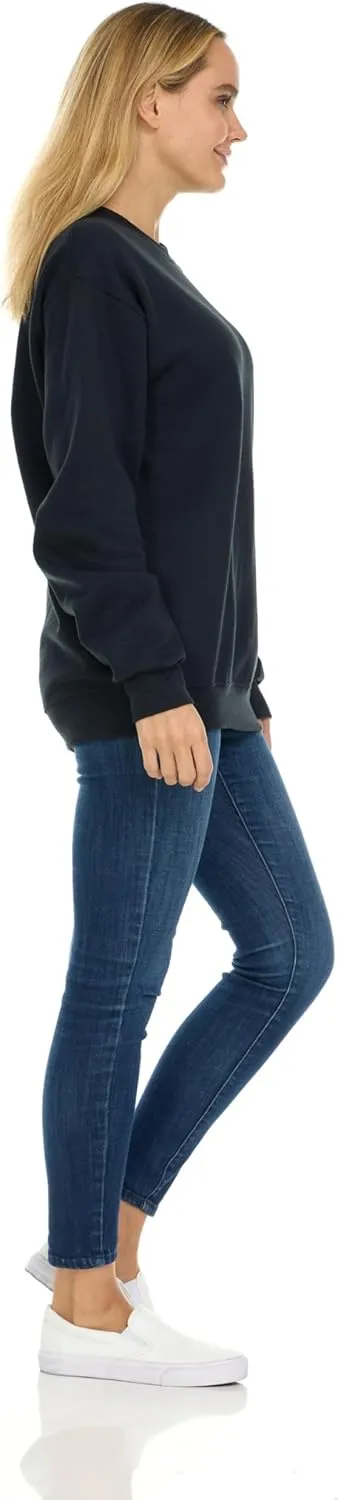 BILLIONHATS 24 Pack Womens Oversized Crew Neck Sweatshirt, Fleece Lined, Bulk Wholesale Sweatshirts for Charities & Events