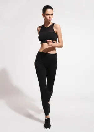 Black Mesh with Pockets