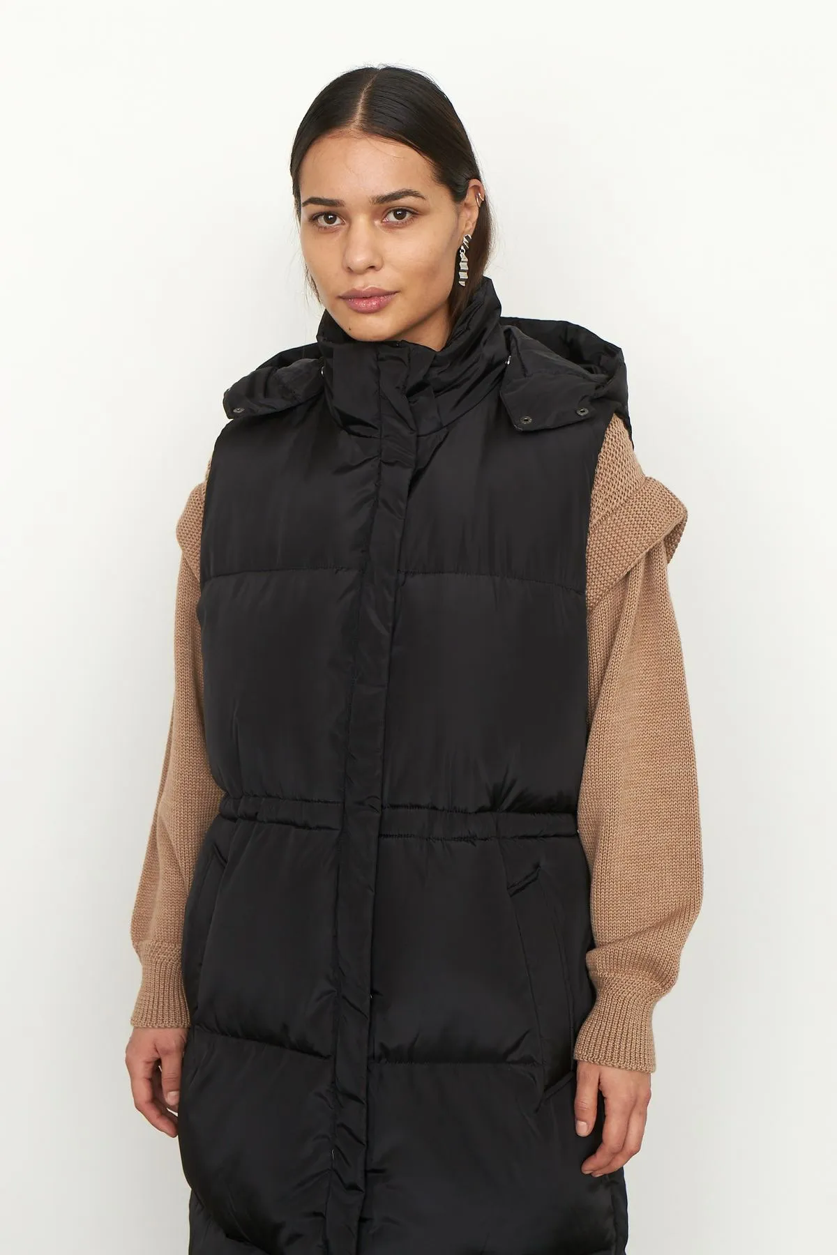 Buffie Maxi Waistcoat - Black