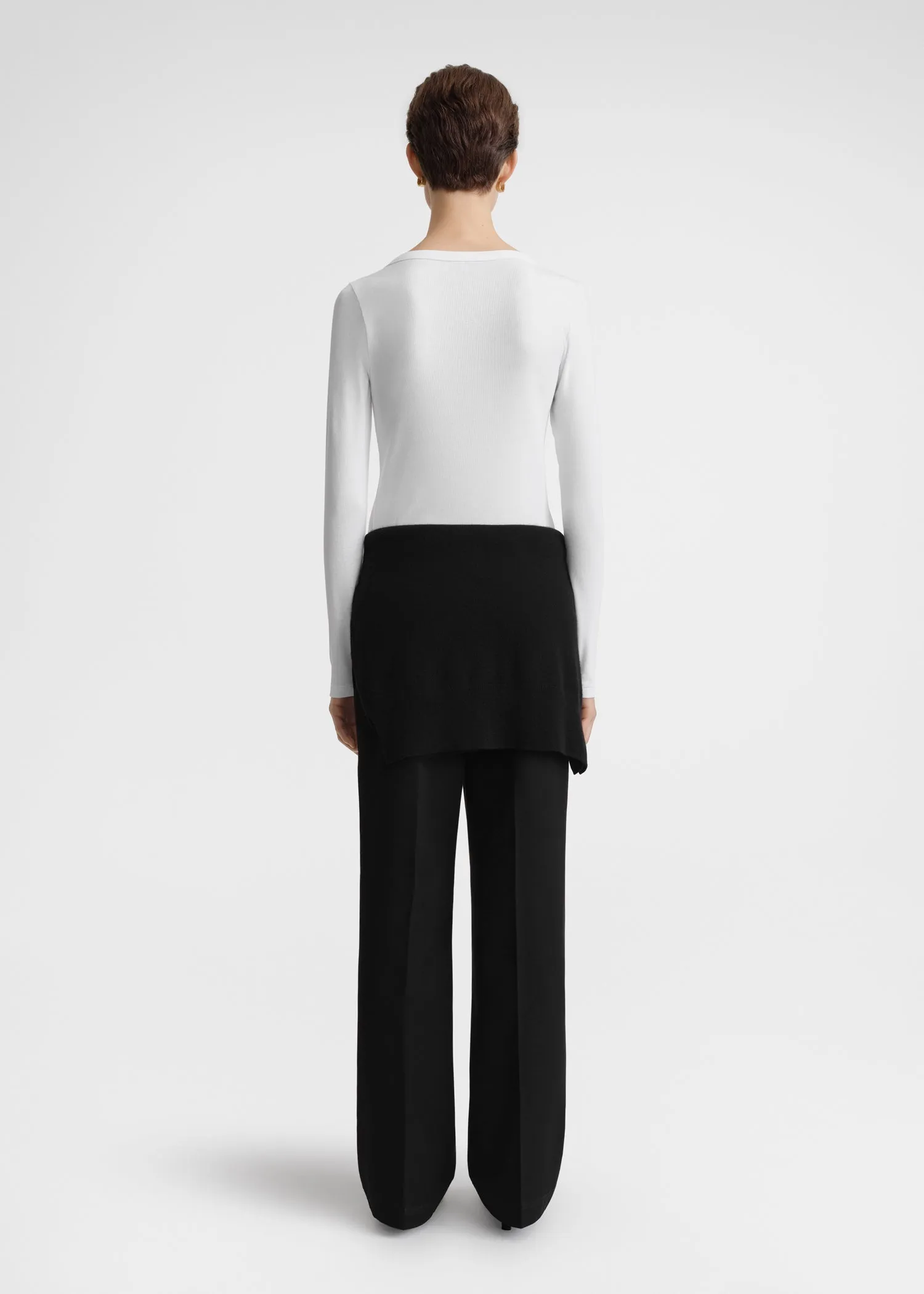 Classic rib top white