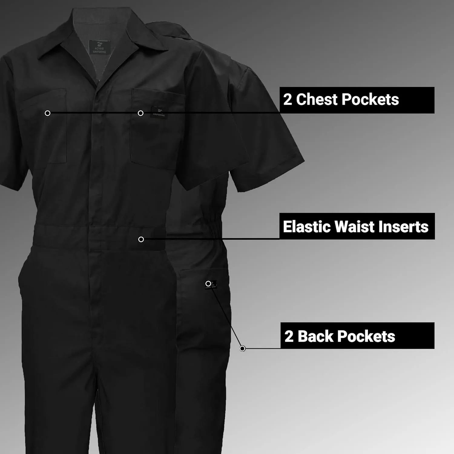 Coveralls Workwear Men Short Sleeve Coveralls