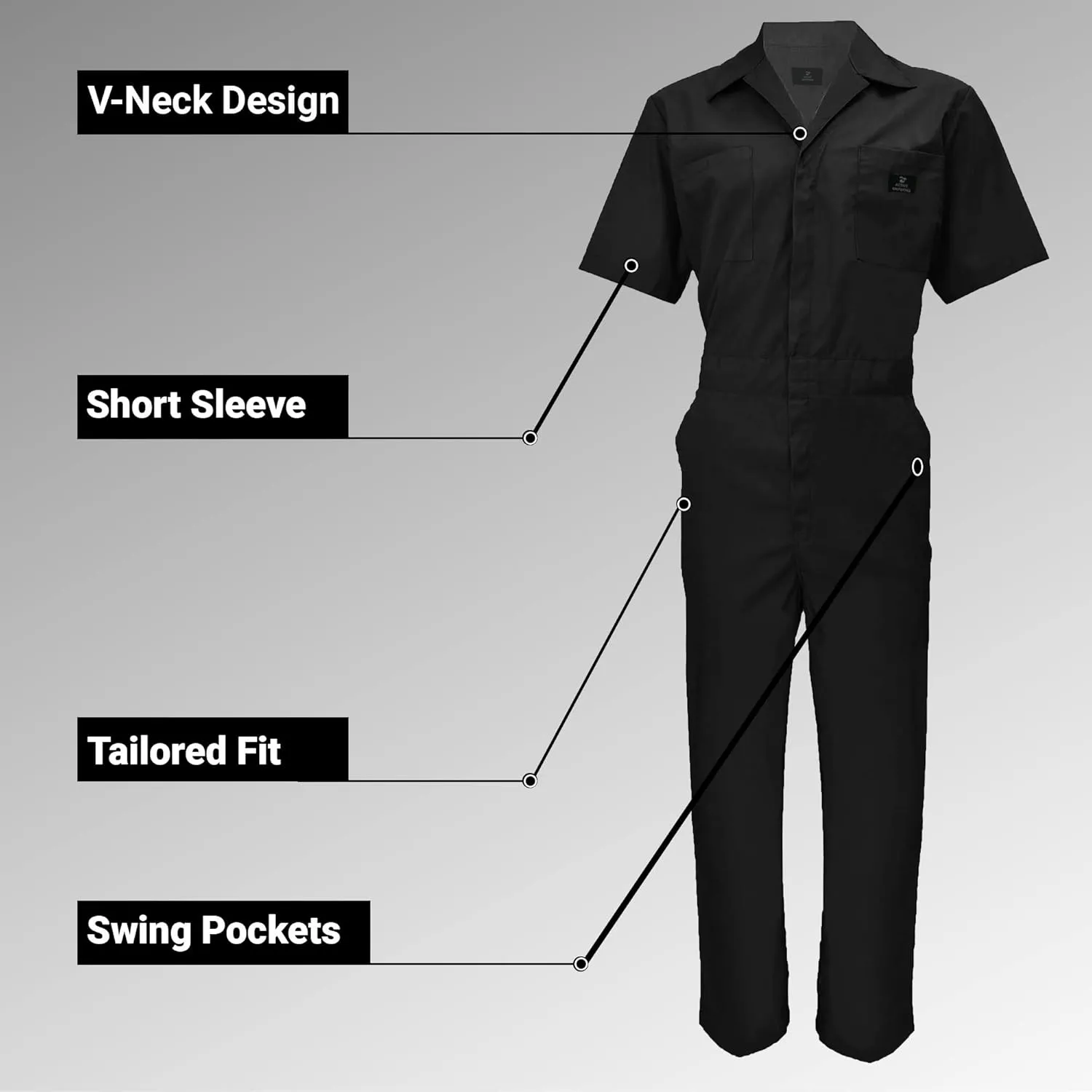 Coveralls Workwear Men Short Sleeve Coveralls