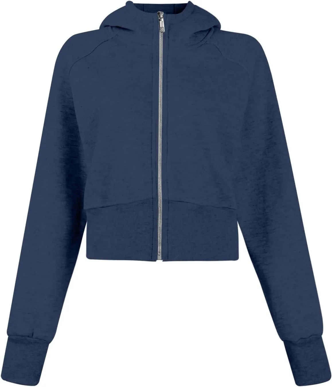 Cropped Zip Up Hoodie Women Oversized Sweatshirt with Thumb Holes 2024 Fall Outfits Y2k Fleece Jacket Winter Clothes