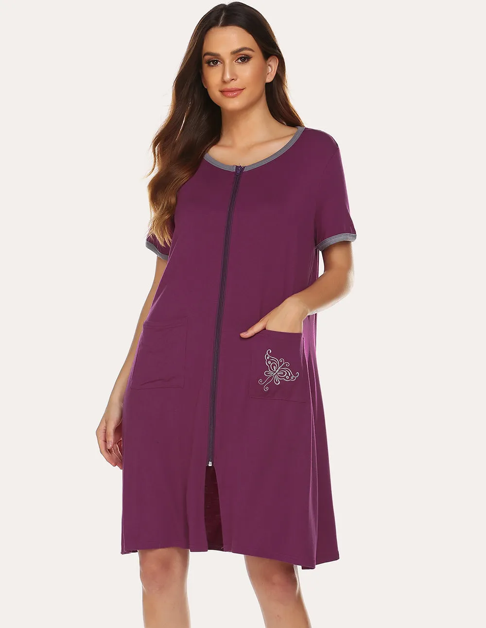 Ekouaer Fashion Cotton Robes (US Only)