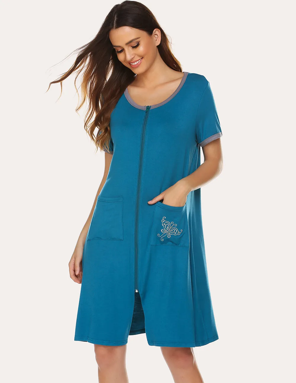 Ekouaer Fashion Cotton Robes (US Only)