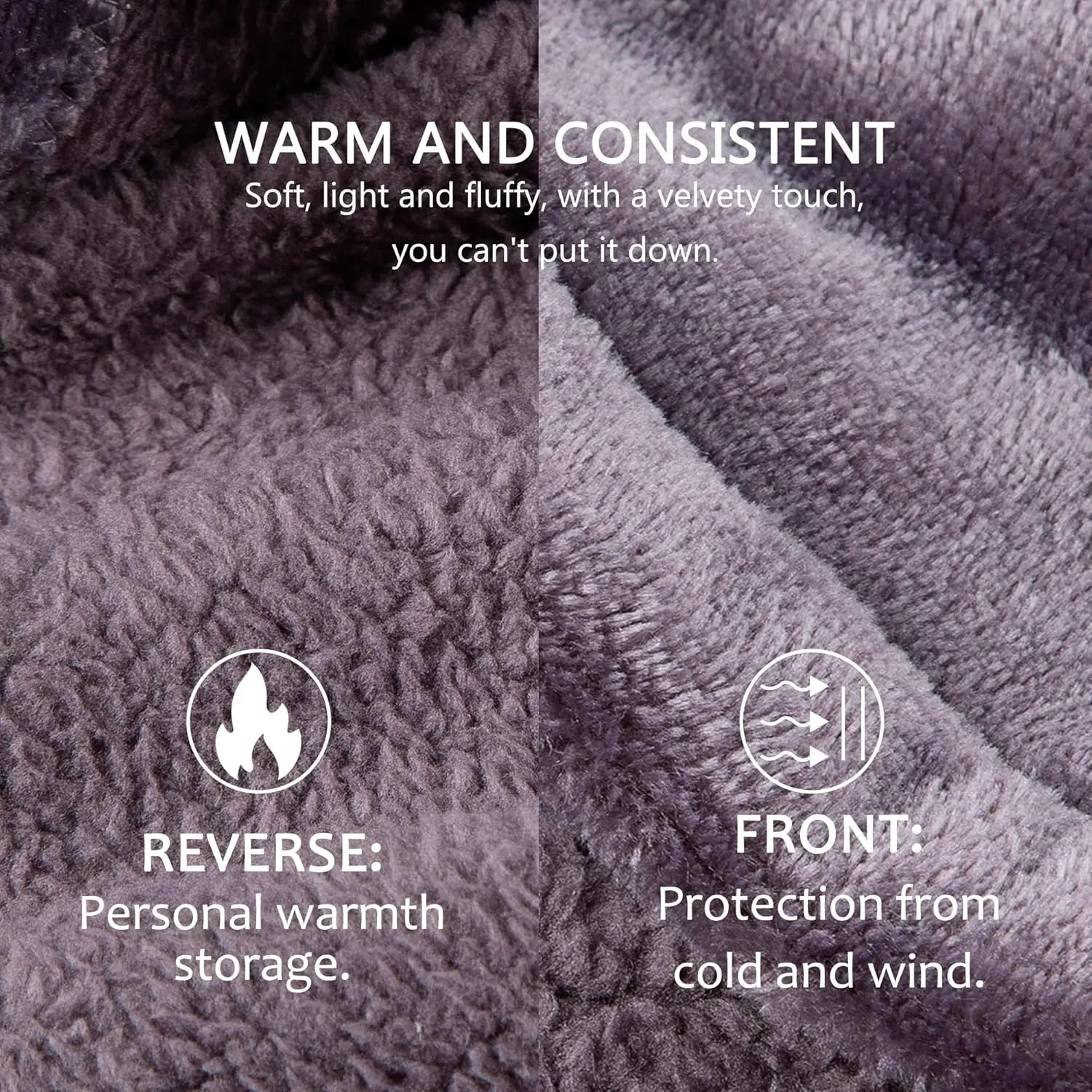 FUSSEDA Oversized Wearable Blanket Sweatshirt, Thick Warm Fleece Cozy Sherpa Hooded with Pockets and Sleeves Gift for Adult