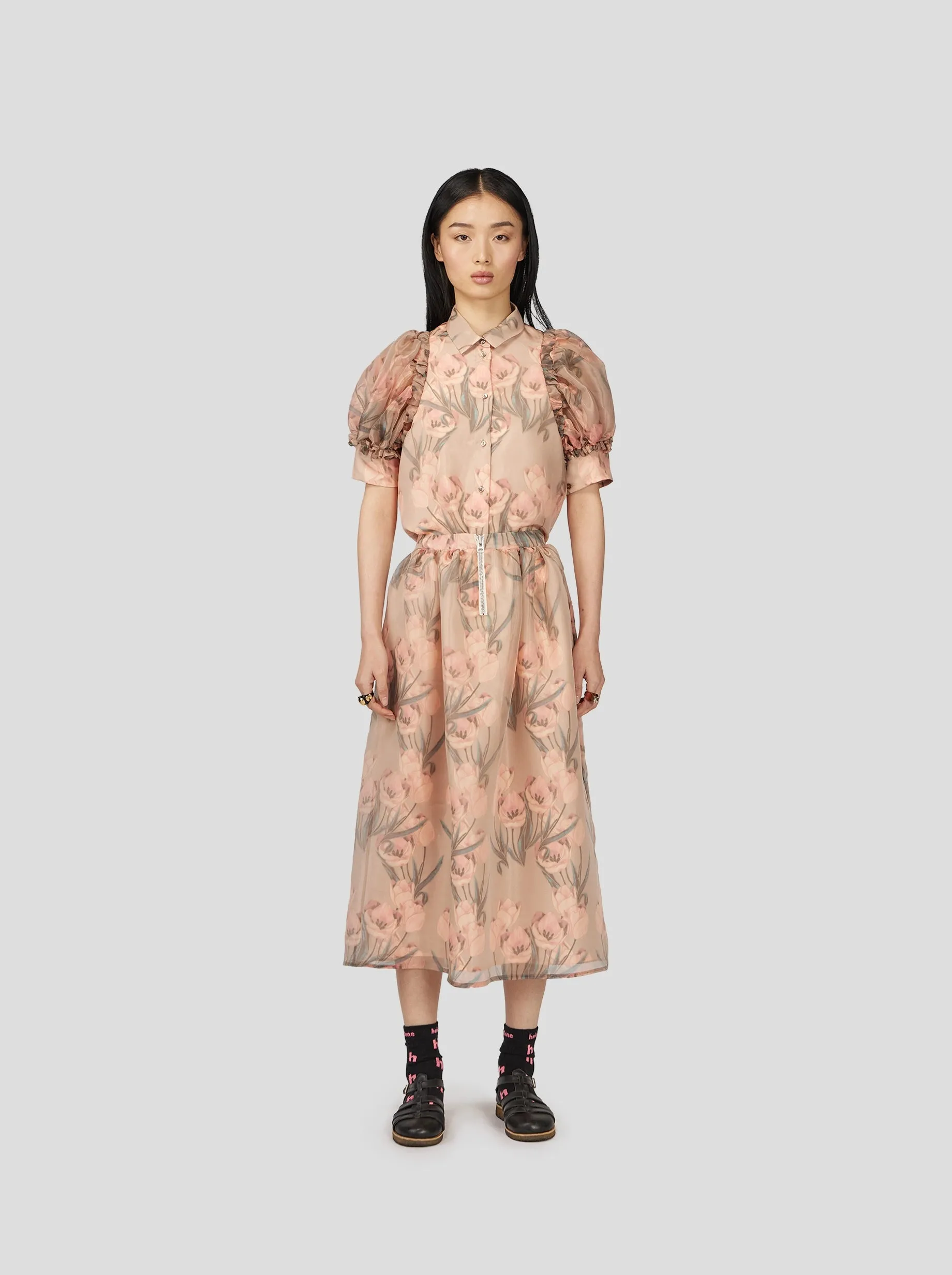 Lex Shirt in Ume Organza