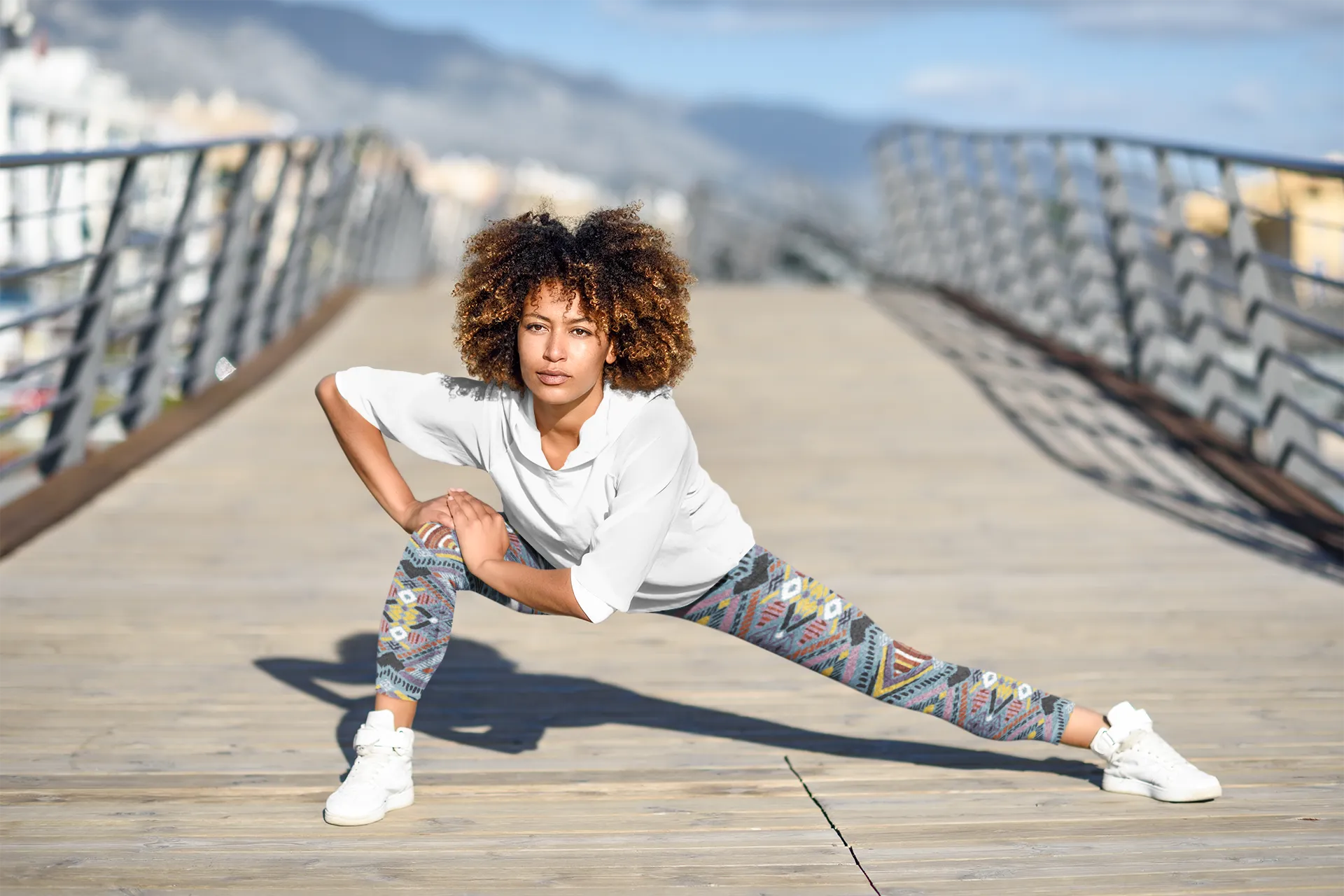 Lupine Boho Tribal Yoga Leggings
