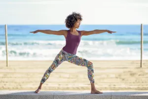 Lupine Boho Tribal Yoga Leggings