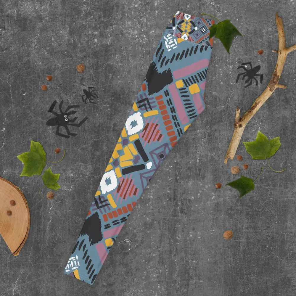 Lupine Boho Tribal Yoga Leggings