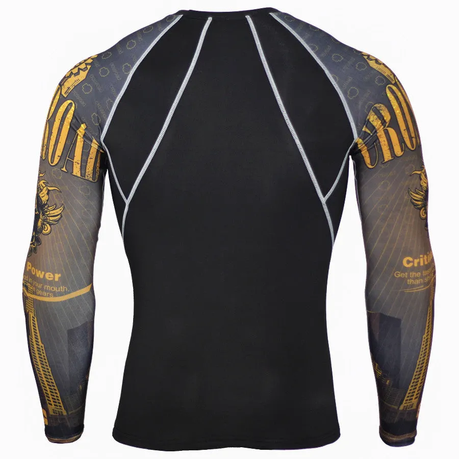 Mens Breathable Sport Long Sleeve T-Shirt