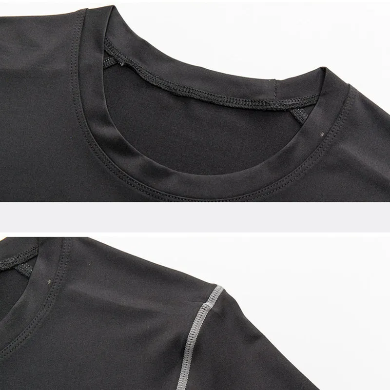 Men's Short-sleeved Tights Fitness Quick-drying Breathable T-shirt