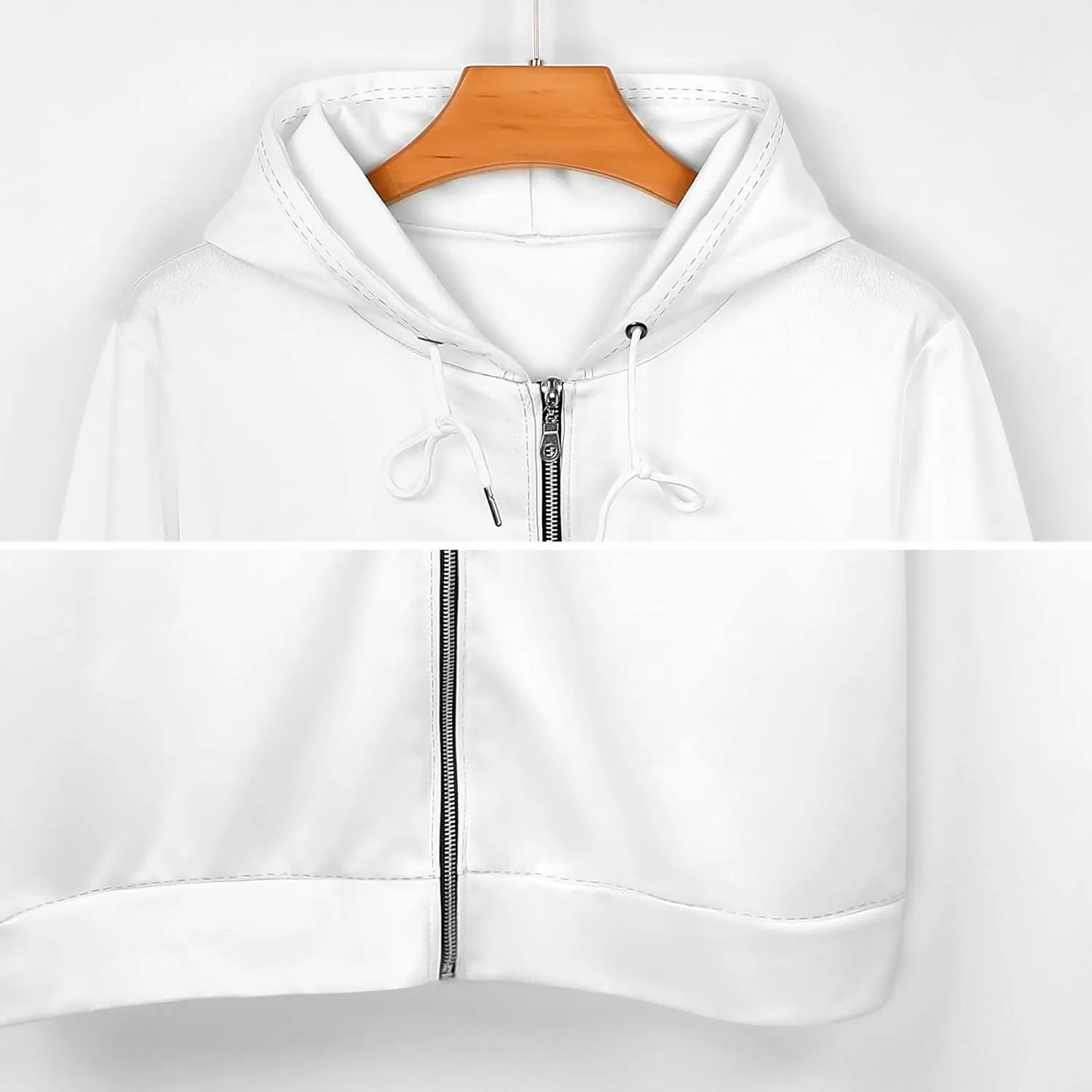 NEW Women's Full-Zip Casual Long Sleeve Oversized Sweatshirt Hoodie With Pocket Graphic Novelty