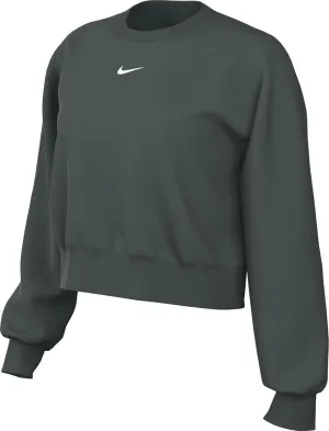 Nike Sportswear Phoenix Fleece Women's Over-Oversized Crew-Neck Sweatshirt (DQ5761-338, Vintage Green/Sail)