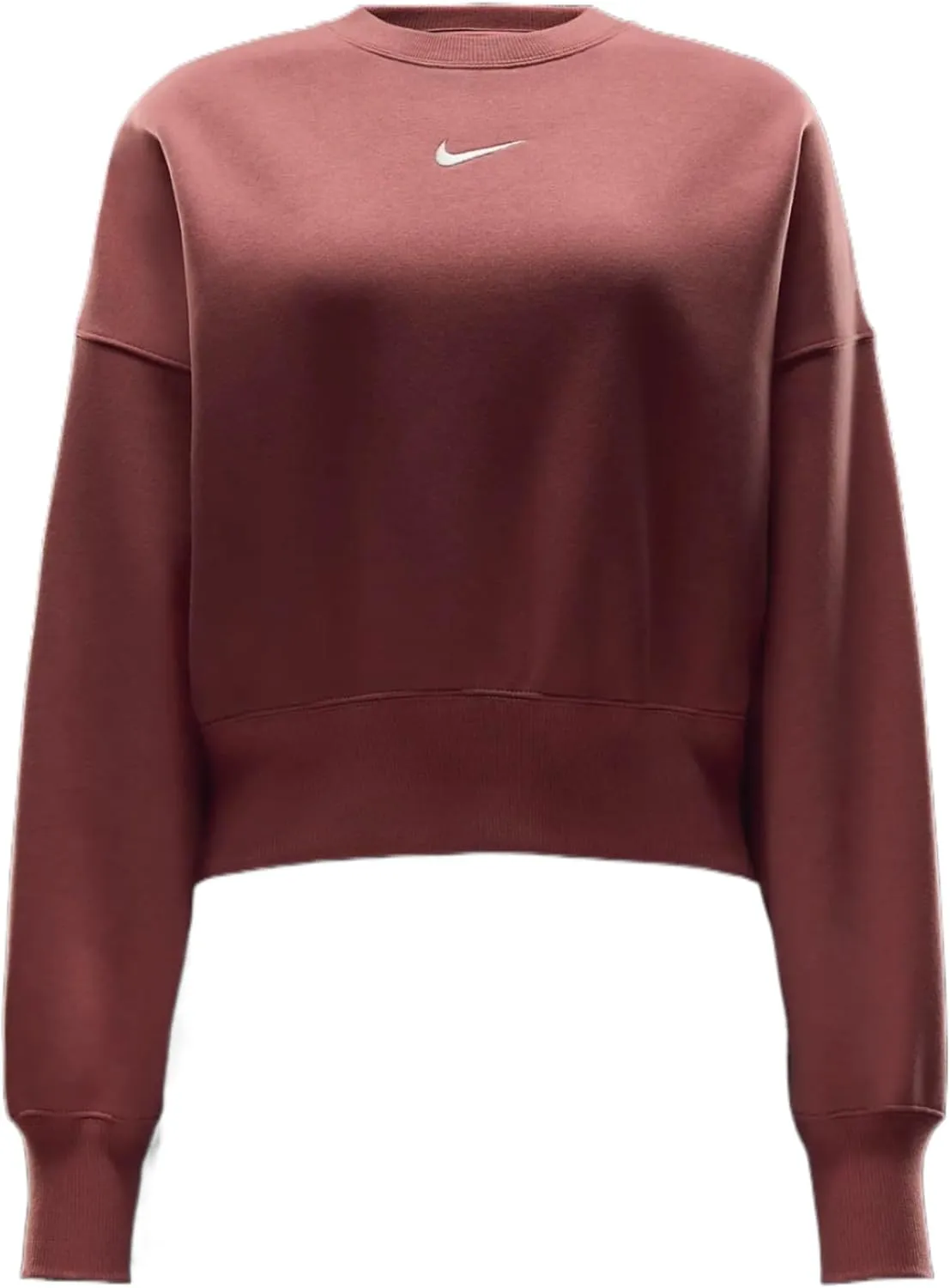 Nike Sportswear Phoenix Fleece Women's Over-Oversized Crew-Neck Sweatshirt (DQ5761-634, Canyon Pink/Sail) Size Medium