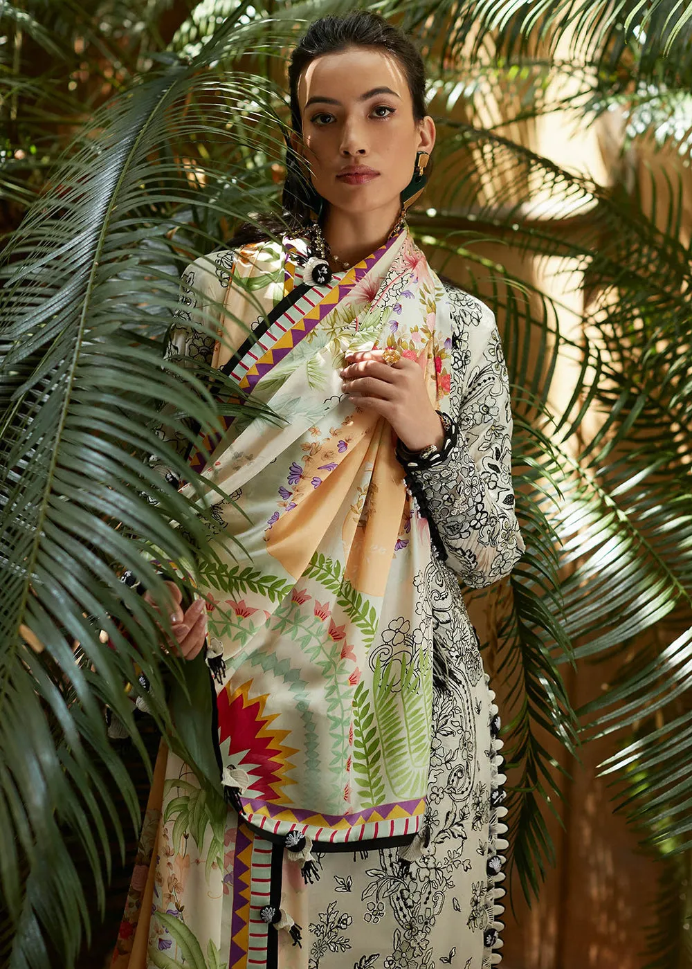 Off White Lawn Suit - Elan - Luxury Lawn '23 - KAIA-EL23-07A