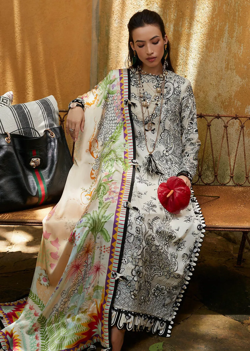 Off White Lawn Suit - Elan - Luxury Lawn '23 - KAIA-EL23-07A