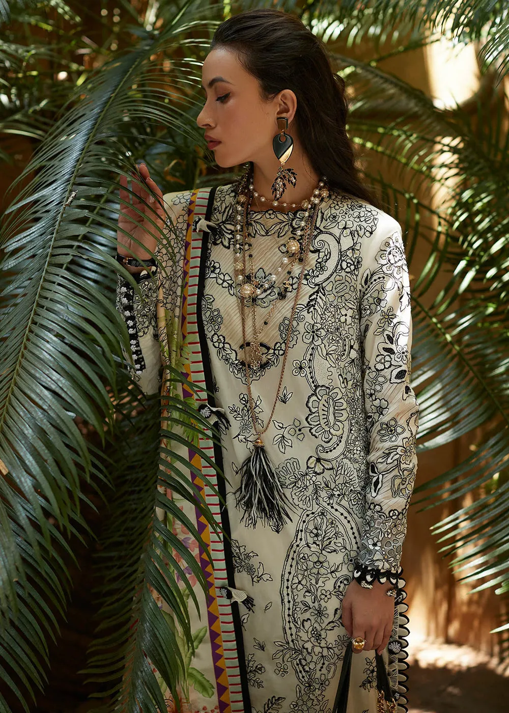 Off White Lawn Suit - Elan - Luxury Lawn '23 - KAIA-EL23-07A