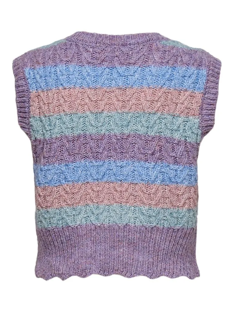 Only Mellow - Vest med striber