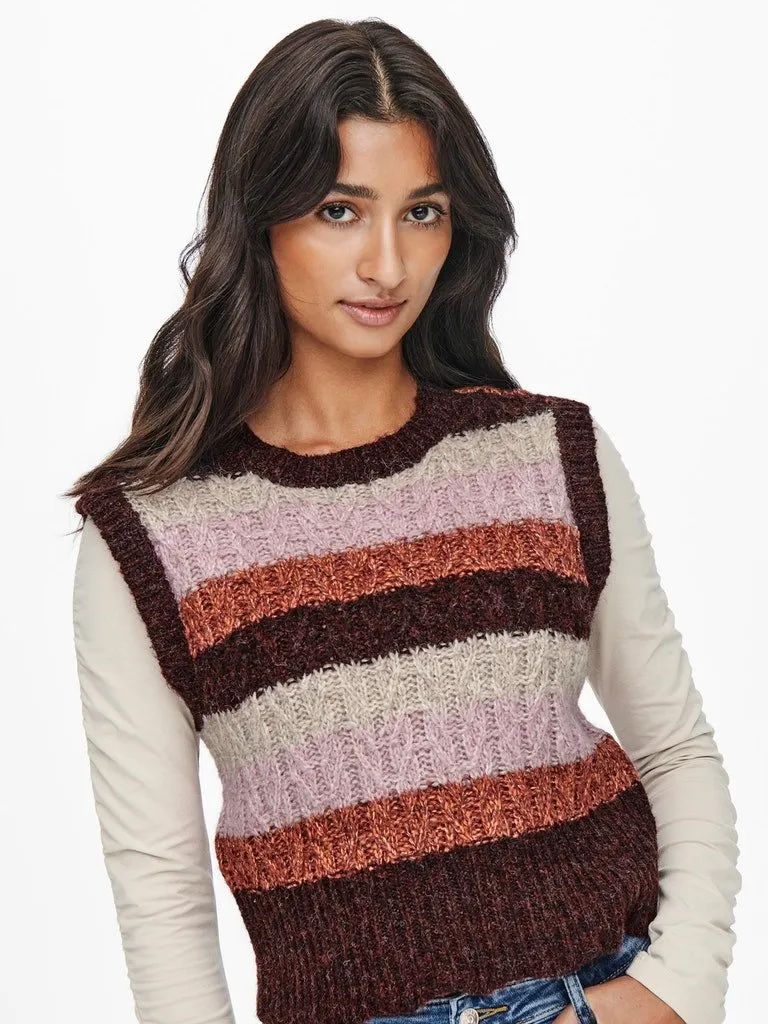 Only Mellow - Vest med striber
