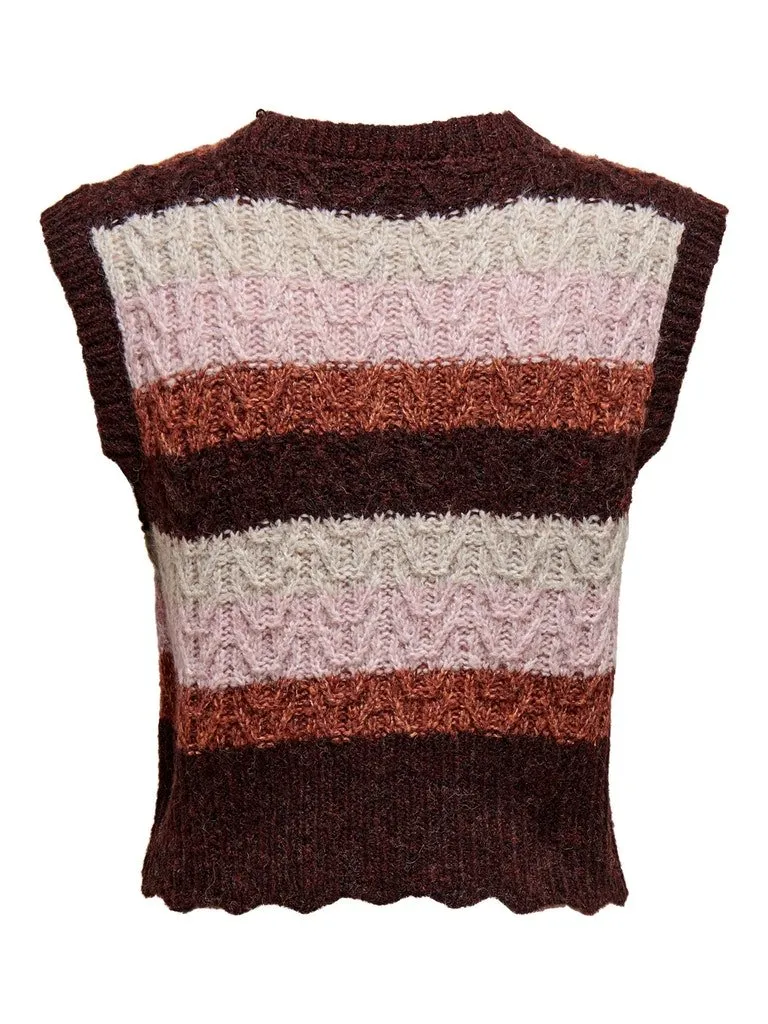 Only Mellow - Vest med striber
