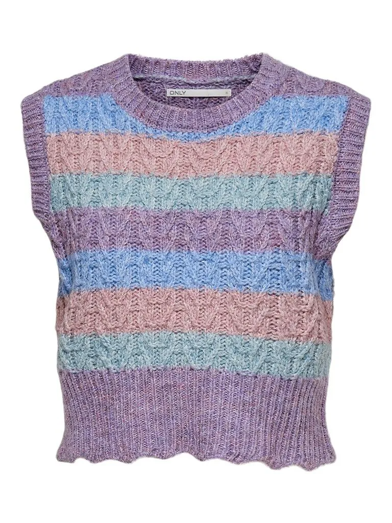 Only Mellow - Vest med striber