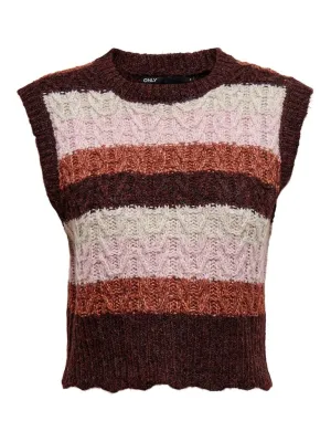 Only Mellow - Vest med striber