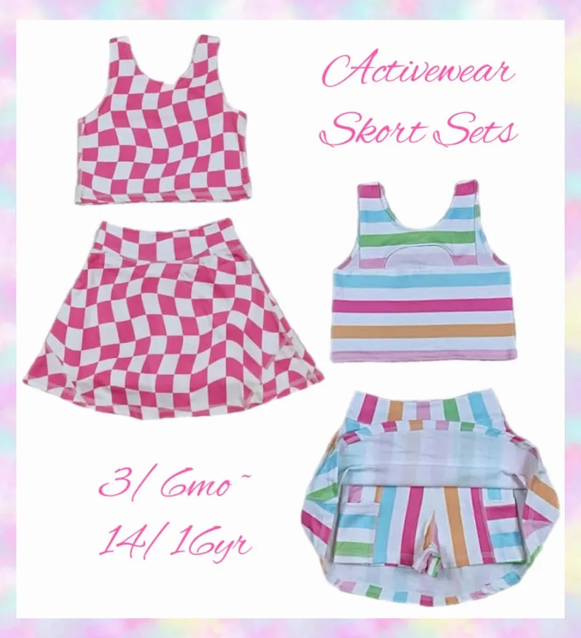 PREORDER Activewear Skort Sets
