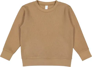 RABBIT SKINS Toddler Sweatshirt  Unisex Crewneck Pullover, Cozy Fleece, Long Sleeve, Soft & Warm, True to Size (Style 3317)