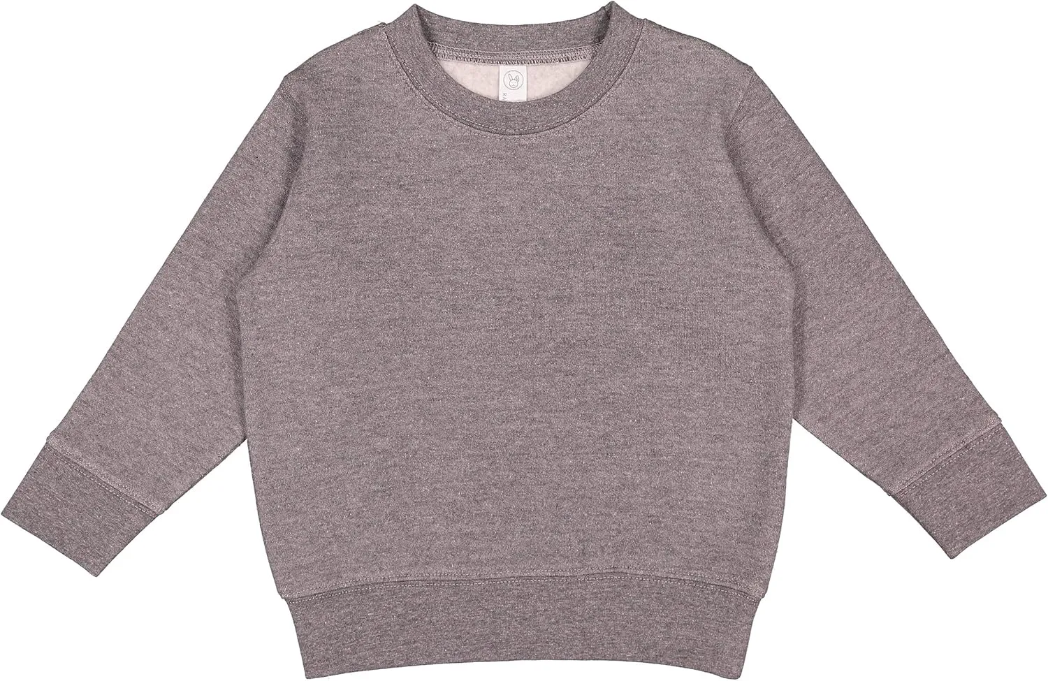 RABBIT SKINS Toddler Sweatshirt  Unisex Crewneck Pullover, Cozy Fleece, Long Sleeve, Soft & Warm, True to Size (Style 3317)