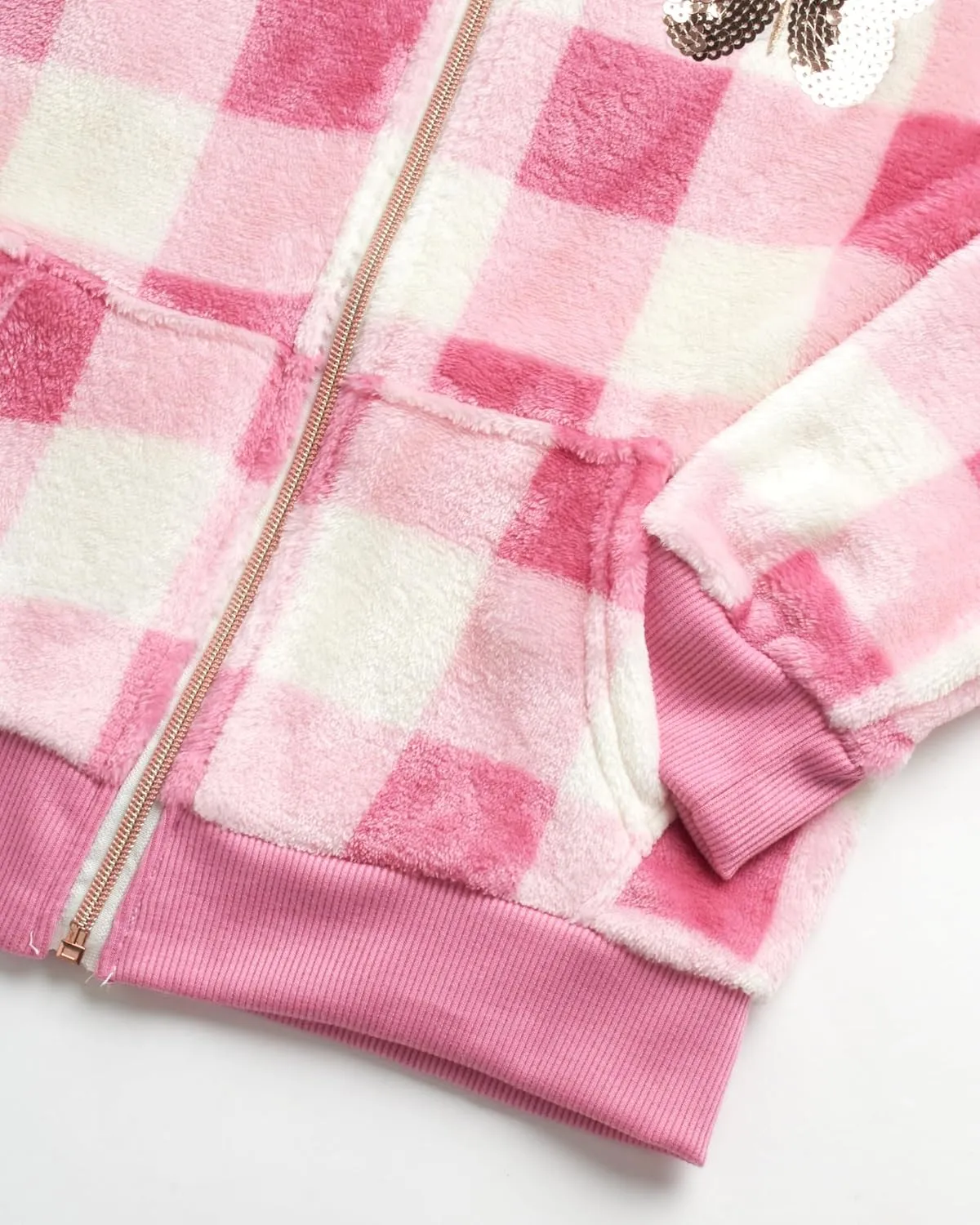 Real Love Girls' Sweatshirt - Super Soft Plush Fleece Zip-Up Hoodie Sweatshirt - Fuzzy Sweatshirt for Girls (7-16)