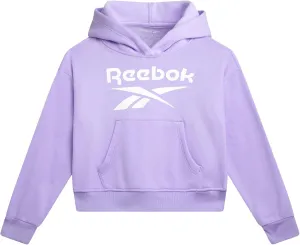 Reebok Girls' Hoodie - Soft Spun Fleece Pullover Sweatshirt with Front Pockets - Athletic Hoodies for Girls (7-12)