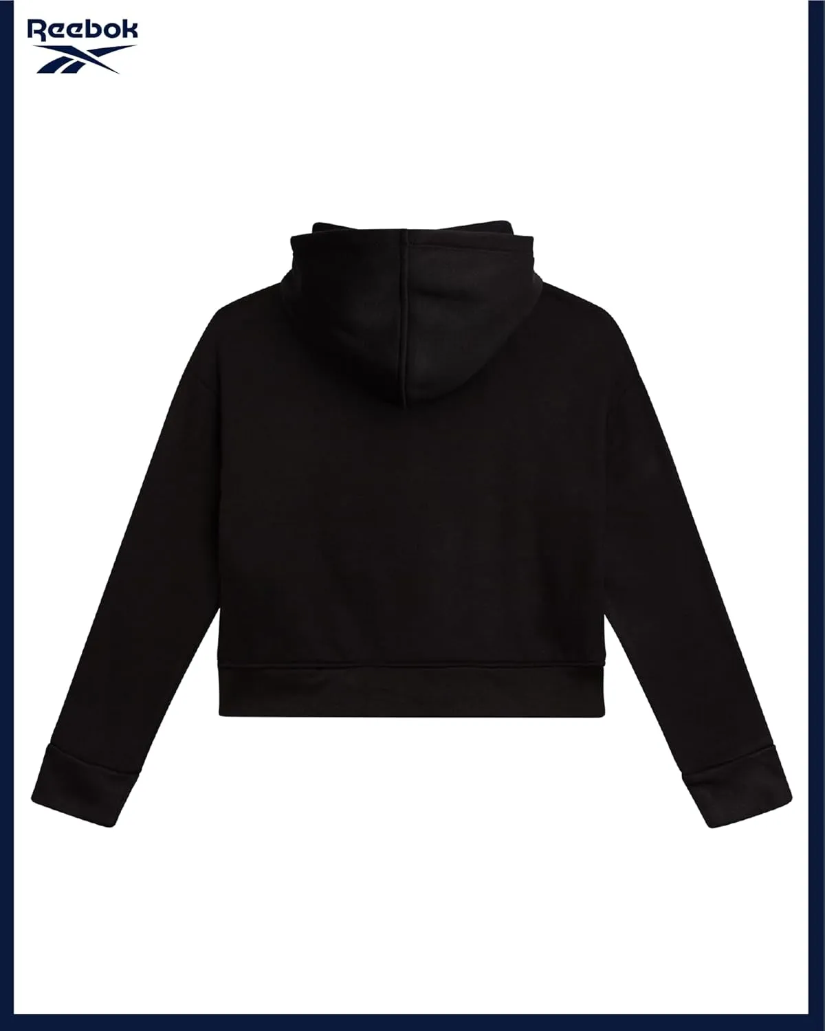 Reebok Girls' Hoodie - Soft Spun Fleece Pullover Sweatshirt with Front Pockets - Athletic Hoodies for Girls (7-12)