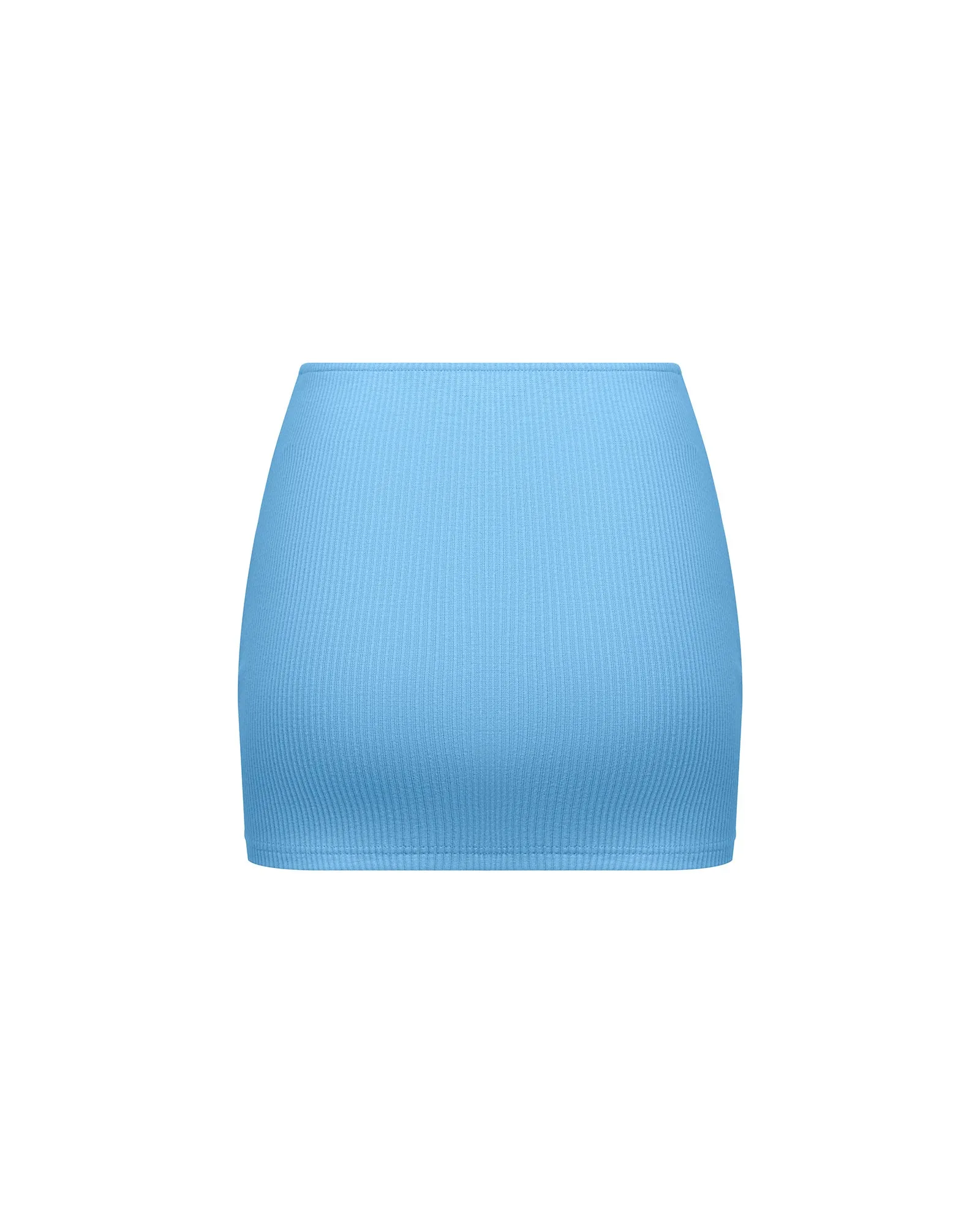 Ribbed Mid Rise Skirt