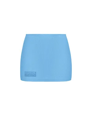 Ribbed Mid Rise Skirt