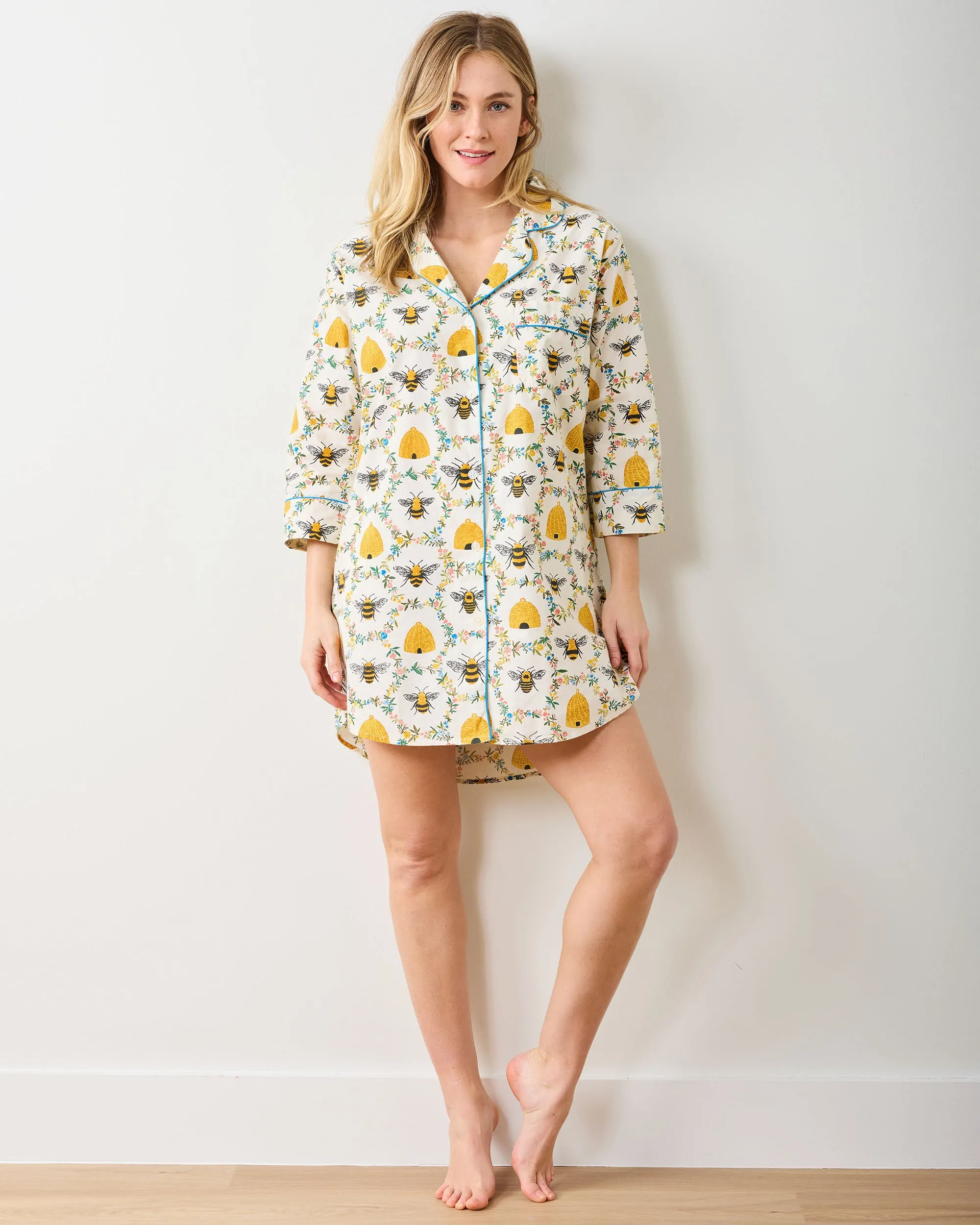 Sweet Bee - Sleep Shirt - Cream
