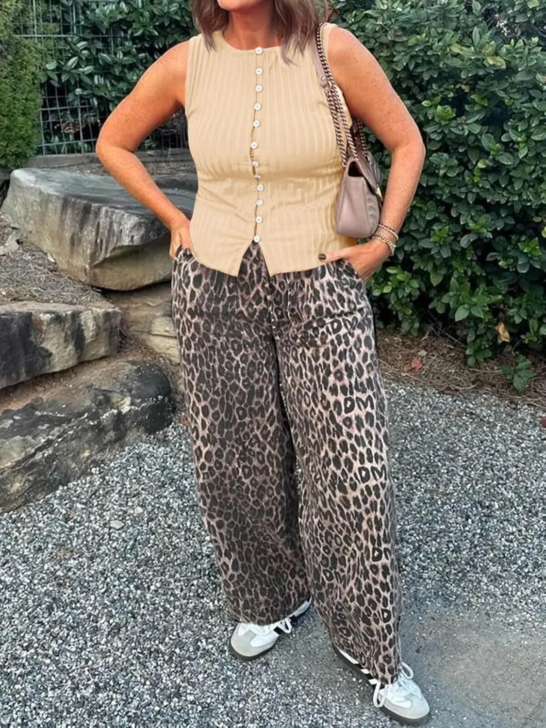 Tankaneo Womens Going Out Tops Summer Cute Ribbed Tank Crop Button Up Vest Top Y2K Sexy Outfits
