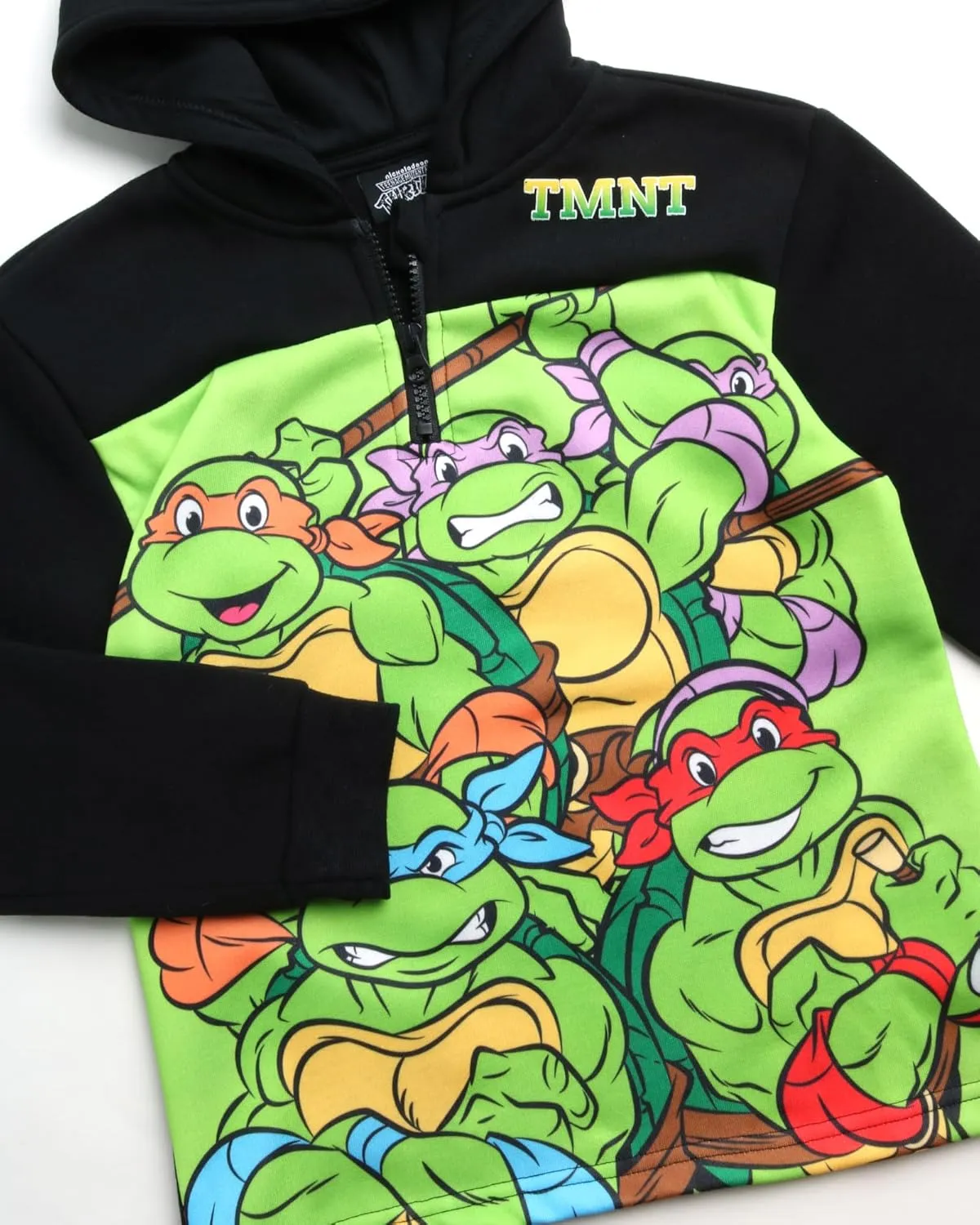 Teenage Mutant Ninja Turtles Boys' Sweatshirt  1/4 Zip Fleece Hoodie Sweatshirt - TMNT Pullover Sweatshirt for Boys (2T-16)