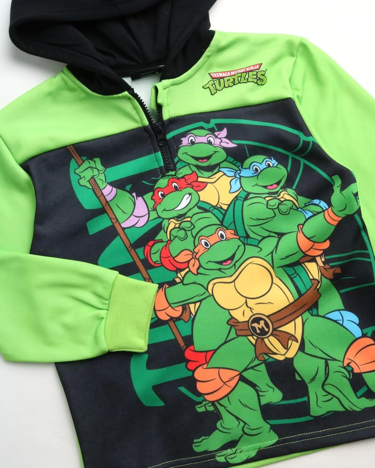 Teenage Mutant Ninja Turtles Boys' Sweatshirt  1/4 Zip Fleece Hoodie Sweatshirt - TMNT Pullover Sweatshirt for Boys (2T-16)