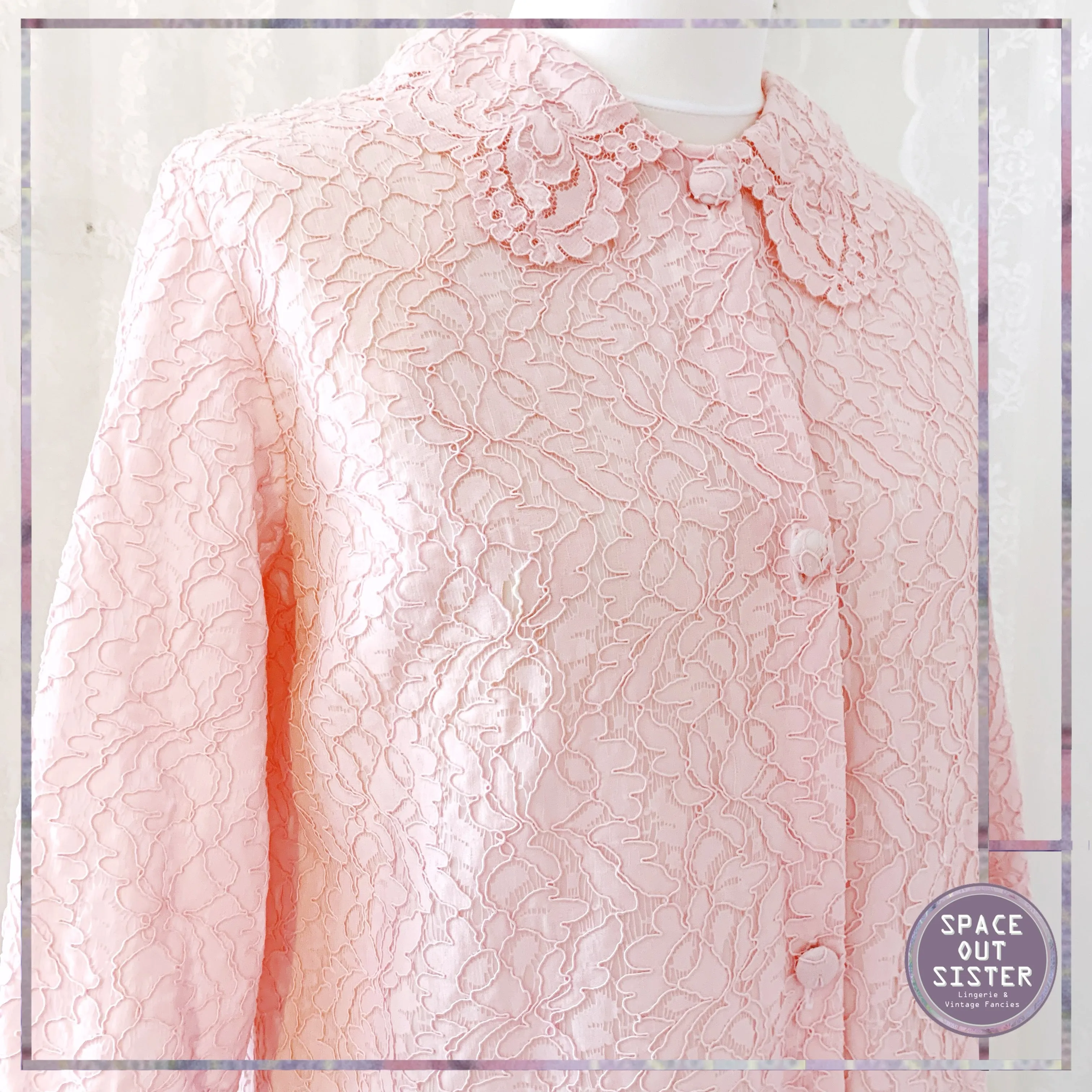 Vintage Guipure Dressing Gown
