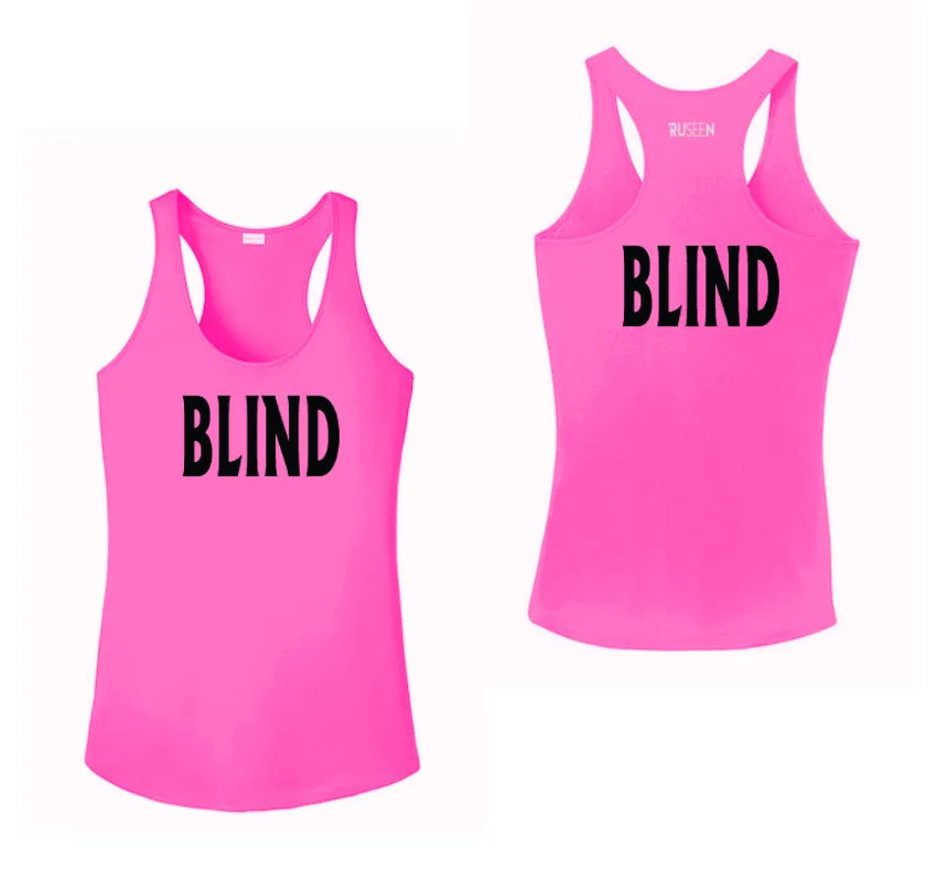 Women's BLIND Tank Top - Reflective or Black Text